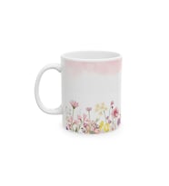 Pastel Çiçek Desenli Porselen Kupa Floral Bahar Kahve Çay Kupası KF21032621