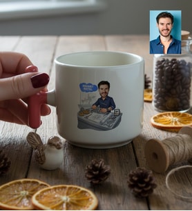 Kişiye Özel Karikatürlü Makine Mühendisi T Kupa Mühendisler Günü Hediyesi
