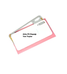 Tkgz Samsung Galaxy A70 A705 kasa Arka Pil Kapağı BEYAZ