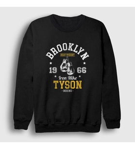 Presmono Unisex Siyah Brooklyn Boxing Boks Mike Tyson Sweatshirt 507358tt