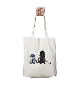 Star Wars R2-D2 Hoover Darth Death Star iki Tarafı Kalıcı Baskılı Yıkanabilir Çanta