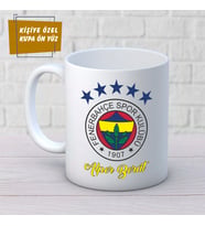 Kişiye Özel  Beş Yıldız Fenerbahçe Kupa Bardak