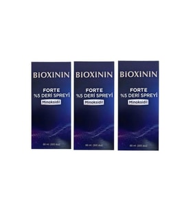 Bioxinin Forte %5 Deri Spreyi 60 ml 3 adet Yeni AMBALAJ