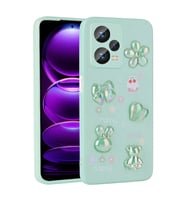 Xiaomi Redmi Note 12 Pro Plus 5G Uyumlu Kılıf Kabartma Figürlü Parlak Zore Toys Silikon Kapak