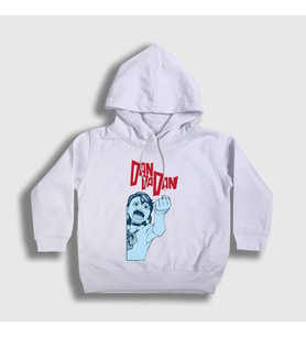 Presmono Unisex Çocuk Beyaz Angry Momo Ayase Anime Dandadan Kapüşonlu Sweatshirt 506442tt