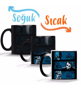 The Good The Mad The Ugly Batman Ve Joker Sihirli Kupa Bardak Porselen