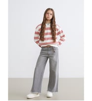 LCW Kids Karışık Wideleg Kız Çocuk Jean Pantolon