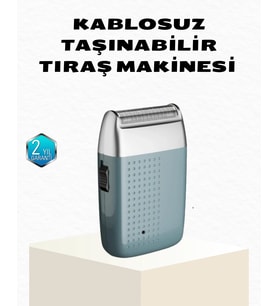 Mey İthalat® Şarjlı Kuru Kullanım Tıraş Makinesi – Kablosuz, Taşınabilir