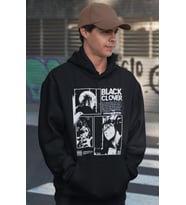 Black Clover Baskılı Unisex Oversize Anime Dizi Hoodie
