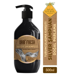 Orbi Fresh Mor  Şampuan Turunculaşma Karşıtı Silver Mor Şampuan Cilde Ve Saça Renk Vermez 500 Ml