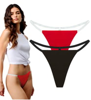 YohannesClub, Kadın, T-Thong String Külot, İz Yapmayan Rahat Kesim,Çoklu Paket (Model 1)