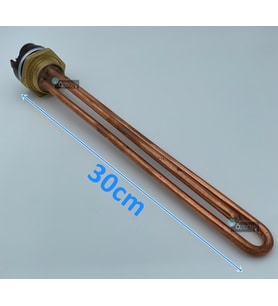 Düz Bakır Güneş Enerjisi Rezistansı (Yerli Üretim) Termostatlı-Kapaklı-60cm-3000 Watt (Metal)
