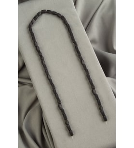 Hematit Doğal Taş Mat Siyah Burgulu Dikdörtgen Kesim 5x8mm Dizi [AA]