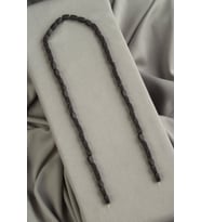 Hematit Doğal Taş Mat Siyah Burgulu Dikdörtgen Kesim 5x8mm Dizi [AA]