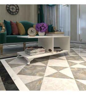Kenzlife orta salon sehpası kazablanka byz 038*090*45 sofra çiçeklik