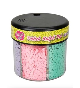 Bubu Yıldızlı Kalpli Pul Karışık Renkli 60Gr