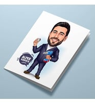 Kişiye Özel Tamirci Erkek Karikatürlü Tebrik Kartı