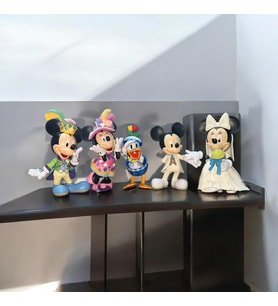 VIP MICKEY MOUSE MİNNİE MOUSE DONALD DUCK KARAKTER SETİ 5 Lİ BİBLO SET MİNNİE MİCKEY KARAKTERLERİ