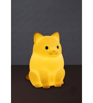 Riva Self Kedi Figürlü 3D Baskı Tealight Mumluk / Dekoratif Ambiyans Aydınlatma