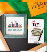 Öğretmenler Günü Ahşap Çerçeve Defter ve Kalem Hediye Seti (Beyaz)