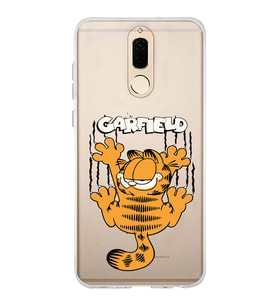 Huawei Mate 10 Lite Uyumlu Garfield Desenli Şeffaf Telefon Kılıfı