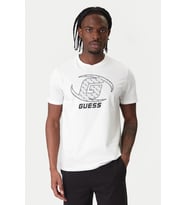 Guess Kele Bisiklet Yaka Kısa Kollu Erkek Beyaz T-shirt Z6RI06I3Z14-G011