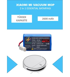 XIAOMI MI VACUUM MOP 2 in 1 ESSENTIAL BATARYA - NORMAL KAPASTİTE