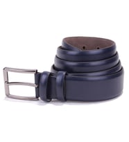 Dagoster DMK26-302 Lacivert 3,5 cm Suni Deri Erkek Kemer