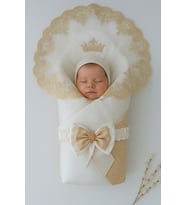 Gold Pr Bebek Kundağı, Unisex Bebek Dış Kundak Battaniyesi, Hastane Çıkışı