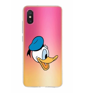 Xiaomi Mi 8 Pro Uyumlu Kapak Donald Duck Tasarımlı Şeffaf Silikon Kılıf