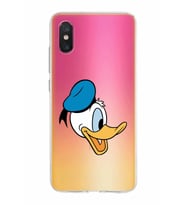 Xiaomi Mi 8 Pro Uyumlu Kapak Donald Duck Tasarımlı Şeffaf Silikon Kılıf