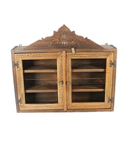 Eskitme Ahşap Ecza Dolabı 40x69x12 cm.