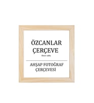 Ahşap Çerçeve Ahşap Resim Çerçevesi  Ahşap  20x20 30x30 40x40 15x21  30x40 Doğal Ahşap Çerçeve (Natural)