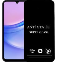 Samsung Galaxy Uyumlu A15 Anti Statik Ekran Koruyucu Toz Tutmayan Kırılmaz Cam