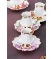 Sofiya 6 Kişilik Kahve Fincanı Takımı - 90 ml