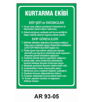 İŞ GÜVENLİĞİ UYARI LEVHASI 1 ADET PVC 21 X 29CM