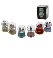 BÜYÜK BOY - 10CM PİLLİ - IŞIKLI MÜZİKLİ KAR KÜRESİ CAM İNSAN FİGÜRLÜ - DESEN MİX RENKLİ HERHANGİ BİR TANESİ GÖNDERİLİR (5668)