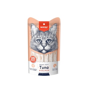 WANPY TUNA SALMON KEDİ ÖDÜL MAMASI 25 Lİ (Çok Renkli)