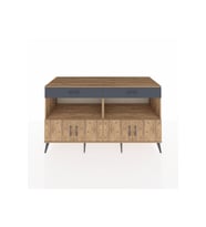 Kronos Konsol 2 Raflı 2 Çekmeceli 4 Kapaklı 176x59x99 Çam-Çam/Antrasit
