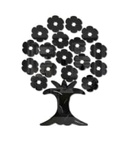 ÇİÇEKAĞAÇ001 MODEL MODERN TASARIM MDF ÜZERİ AKRİLİK DUVAR DEKORASYON ÜRÜNLERİ SİYAH RENK 50 CM