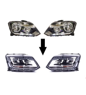 ÖN FAR DÖNÜŞÜM SETİ 2010 ->2017 (HALOJEN->LED)