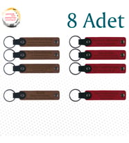 A Kahve & Kırmızı, Matematik Öğretmeninden Öğrencilere Anı 8’li Set, Kişiye Özgü Mesajlı Deri Hatıra