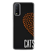 Vivo Y20 Kılıf Kılıf Silikon Desen Exclusive Cats 1792