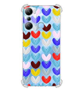 PrintiFy İnfinix Hot 20i Uyumlu Water Color 1 Baskılı Şeffaf Köşe Korumalı Antişok Kılıf