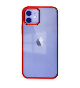 iPhone 12 Kılıf Element Silikon - Kırmızı