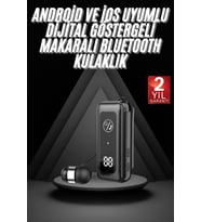 Makaralı Bluetooth Kulaklık Telefon Uyumlu Makaralı Tf Kart Girişli Güç Göstergeli