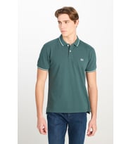 Erkek Regular Fit Polo T-shirt Evergreen