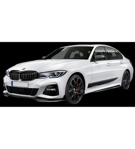 Bmw 3 Series G20 (2019 - 2021) Maxton Style Ön Lip (Plastik)