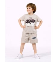ERKEK ÇOCUK CİTY MODELLİ PAMUK ŞORTLU TAKIM