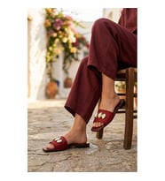 Ayakmod 513113 Z Bordo Kadın Terlik